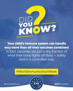 #Did You Know | EAP World Immunization Week 2025 campaign European Academy of Paediatrics (